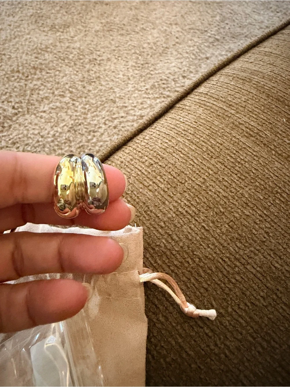 Uncommon James Polished Silver Double Dome Ring